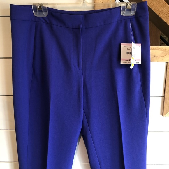 NWT Kasper Blue Iris Ankle Dress pants size 6 - Picture 4 of 7